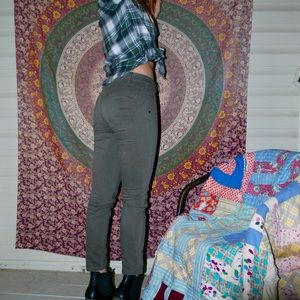 Army green Mossimo jeggings